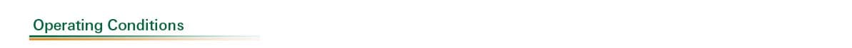 Condiciones de funcionamiento